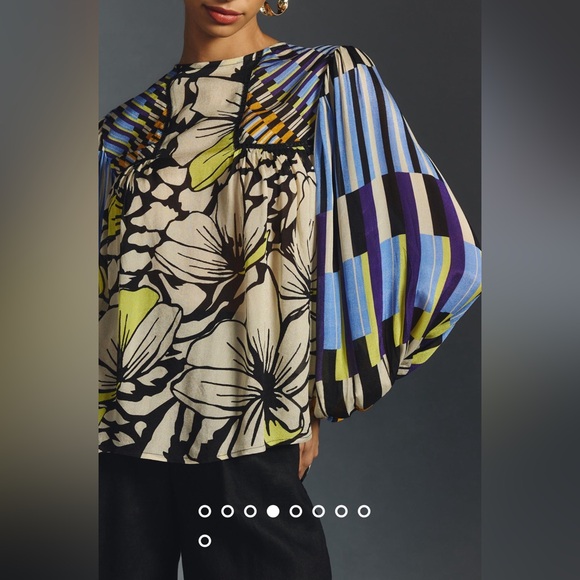 Bl-nk Miranda Peasant Blouse XXSP - Picture 3 of 8